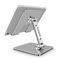 Tablet Stand Aluminum Desktop Adjustable Stand Foldable Phone Holder For iPad Pro 12.9 11 Air Mini 2020 iPhone Samsung Xiaomi Selfie Sticks