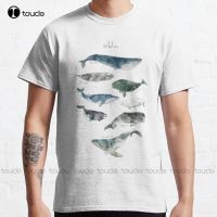 New Whales Whales Whale Classic T-Shirt Hawaiian Shirts Cotton Tee Shirt Xs-5Xl Unisex Fashion Funny Harajuku Streetwear