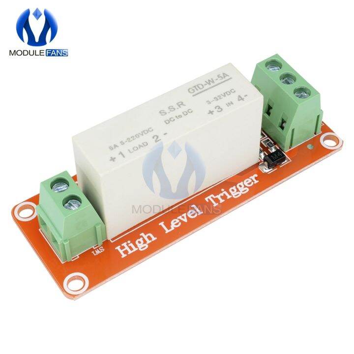 【cw】 1 Channel 5V 220V 5A SSR Solid State Relay Module High Level for