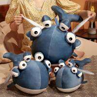 Eyes Fish Six Flying Plush Toy Blue Stuffed Pillow Decoration Girls Gift Kids