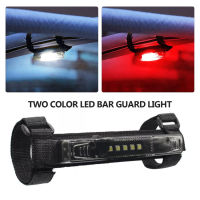 Roll Bar Mount Led Light Dual Tone Dome Lamp Bumper Lights Compatible For Polaris Rzr Golf Utv Atv