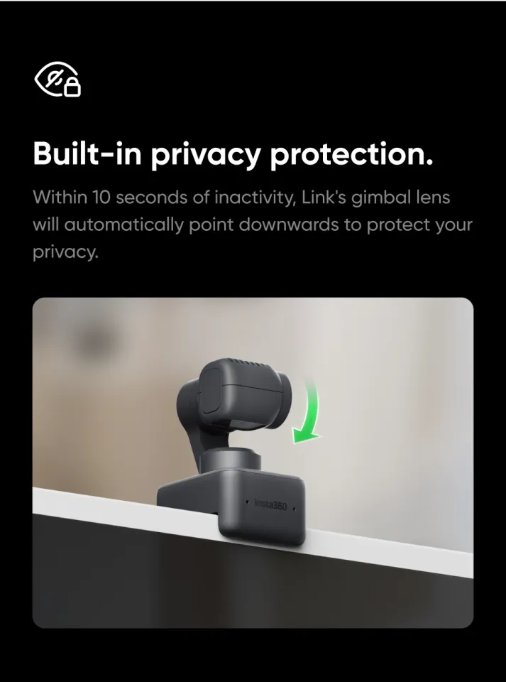 insta360 Link - PTZ 4K Webcam with 1/2