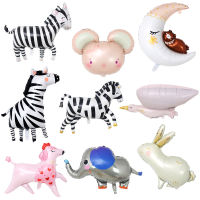 Cartoon Animal Foil Balloons Squirrel Pink Rat Rabbit Ze Inflatable Air Ballon Jungle Birthday Party Decorations Kids To s