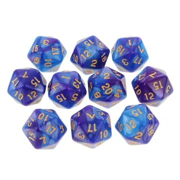 6pcs 20 Sided Dice D20 Polyhedral Dice for Dungeons and Dragons