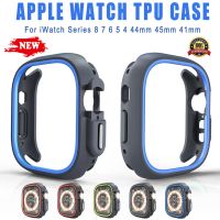 TPU PC Protective Case For Apple Watch 49mm 44mm 45mm 41mm Silicone Bumper Case Cover Shell For iWatch Series 8 7 6 5 4 Ultra