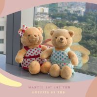 Teddy House : ชุดเสื้อผ้า เซ็ทแต่งตัวน้องหมีสุดเก๋ สามารถซักได้ (สำหรับหมี 10 นิ้ว)