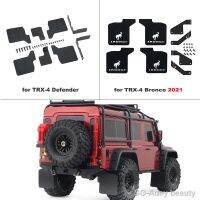 TRX4 Rubber Front and Rear Fender with Mounting Stents for RC Car Trx-4 Defender/Ford BRONCO Simulation Body Mud Flaps