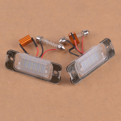 CITALL Plastic 2Pcs Car Auto LED License Number Plate Light Fit for Mercedes W163 W164 X164 ML GL A2518200066