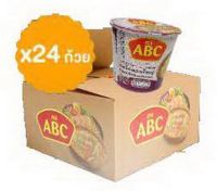 mi ABC หมี่ เอบีซี บะหมี่กึ่งสำเร็จรูป รสไก่หอมใหญ่ 1 ลัง ( 60 กรัม x 24 ถ้วย )