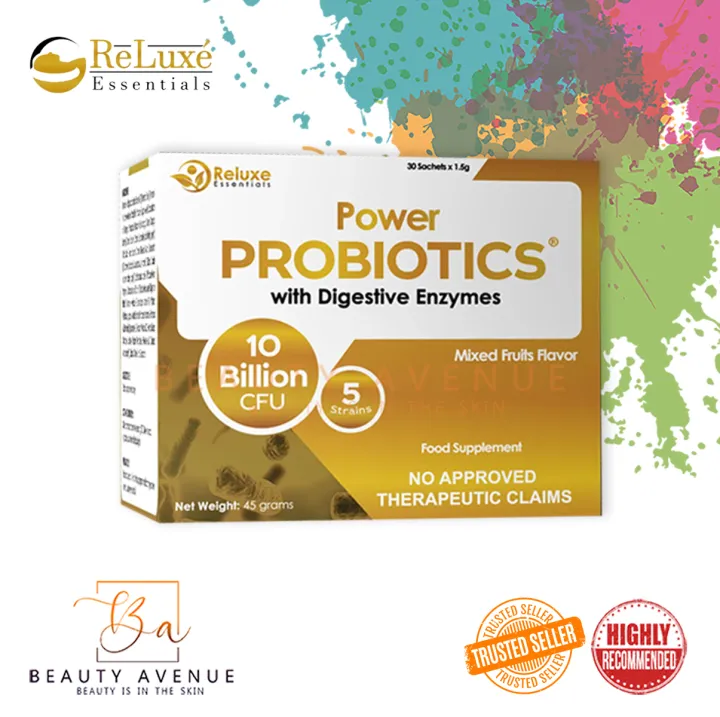 Power Probiotics with Digestive Enzymes 10Billion CFU 5Strains 30Sachet