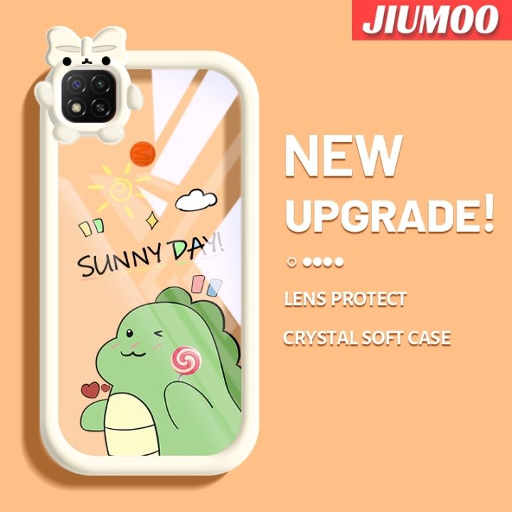 เคส-jiumoo-สำหรับ-xiaomi-redmi-9c-nfc-poco-เคส-c31ลายการ์ตูนสีสันสดใสสดใสสดใสสดใสสดใสสดใสมีโบว์แฟชั่นที่คลุมป้องกันเลนส์กล้องปิศาจน้อยเคสซิลิโคนใสกันกระแทก