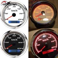 60 Kmh 120 Kmh 200 Kmh 85MM GPS Speedometer Waterproof Red Backlight Speed Gauge Sensor สำหรับ Mairne Yacht เรือรถอุปกรณ์เสริม