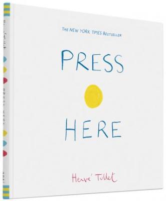 Press Here By Herve Tullet  Board Book