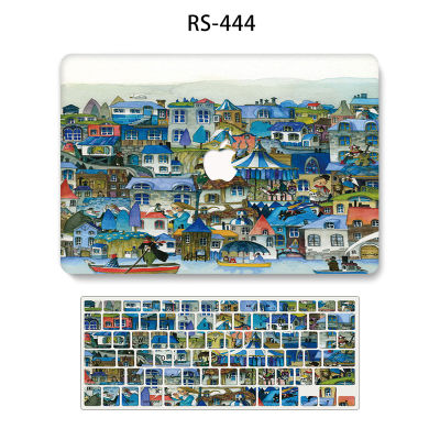 Van Gogh Starry Sky เคสสำหรับ MacBook Air Pro 13 11นิ้ว,รุ่น A1932 A2179 A2337 A2338ชิปพร้อม Touch ID M1 2018 2019 2020 2021คลื่นลมญี่ปุ่นน้ำหนักเบาผิวสัมผัสแบบแข็งเคสป้องกันแป้นพิมพ์TH