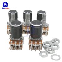 1PC Potentiometer Resistor 1K 2K 5K 10K 20K 50K 100K 500KΩ Ohm WH148 6Pin Linear Taper Rotary Potentiometer for Arduino w/Knob