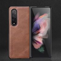 Original X-Level Leather Phone Case for Samsung Galaxy Z Fold4 Fold 4 3 Classic Retro Vintage Shockproof Armor Back Cover