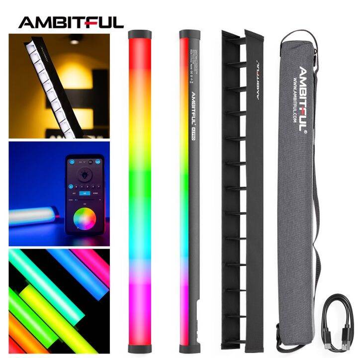 AMBITFUL A2 PRO 20W RGB Tube Light 2500K8500K Full Color LED Video