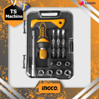 INGCO ชุดไขควง อเนกประสงค์ 18 ชิ้นชุด รุ่น HKSDB0188 ( T-Handle Wrench Screwdriver Set )