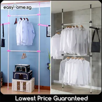 Standing pole clothes discount rack