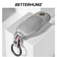 Betterhumz Car Remote Key Case Alcantara For Porsche Panamera Spyder Carrera Macan Cayman Cayenne 911 970 981 991 Accessorie