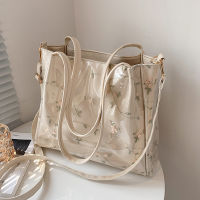 Bag Female Large Capacity 2022 New Autumn And Winter Wild Transparent Bag College Student Shoulder Bag For Class Fashion Tote Bag