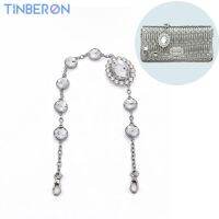 TINBERON-Sangle JOBag Strass Clip Appliquer aux Plis Sacs Femme Pâte Diamant Faite à la Main Sacs à Main Initiés Accessoires