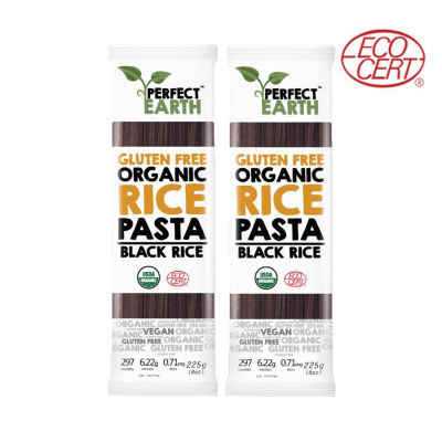 Perfect Earth พาสต้ากลูเตนฟรี แพ็ค2 พาสต้าข้าวนิล Gluten Free Organic Pasta Black Rice (2x225gm)