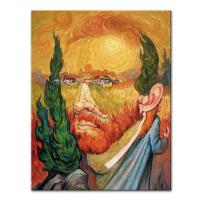 Vincent Van Gogh ภาพวาดสีน้ำมันด้วยตัวเองบนผ้าใบ-Arthyx