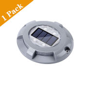 Solar Deck Lights Driveway Dock LED Light Solar Powered Outdoor Waterproof for Step Sidewalk Stair Garden White+Warm White 2Mode