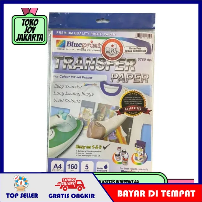 Transfer Paper Putih Kertas Blueprint A4 Kaos Putih Lazada Indonesia