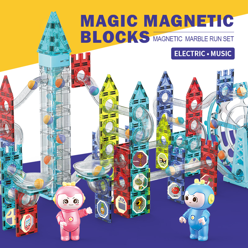 Details about   180Pcs Big Size Magnetic Building Blocks Construction Kids Educational Toys Sets 