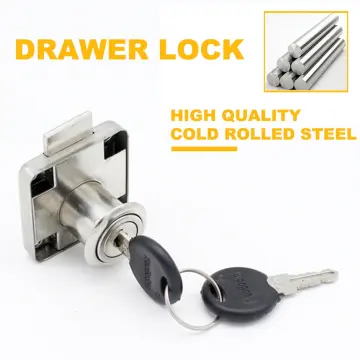 High-grade Desk Drawer Lock 22/32mm Silver Gold Blcak Wardrobe