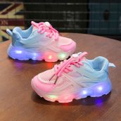 2022 New LED Children Glowing Shoes Baby Girls Luminous Sneakers Boys