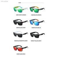 Men Polarized Sunglasses Square-rimmed UV Protection Sunglasses for Cycling Running Driving