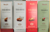 Beryls tiramisu almond milk chocolate และ almond white chocolate อัลมอนด์เคลือบช็อคโกแลต 200กรัม 3 รสชาติ