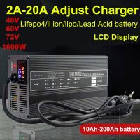 3a 6a 20a 10a15a แบบปรับได้เครื่องชาร์จ Carga Rapida 48V 60V 72V แบตเตอรี่ลิเธียมไอออน Lifepo4แบตเตอรี่ Elektrikli ชิ้นส่วนสเก็ตบอร์ด