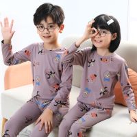 Autumn Kids Boys Clothing Sets Childrens Pajamas Cotton Long Sleeved T-shirt+pants Pyjamas Teenager Girls Clothes Sleepwear