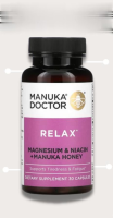 Manuka Doctor, Relax, Magnesium &amp; Niacin + Manuka Honey, 30 Capsules