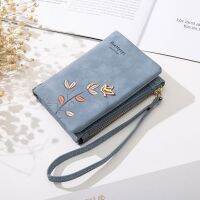 Fashion Small Wallet for resh Flower Ladies Purses Short Coin Wallet with Wristlet