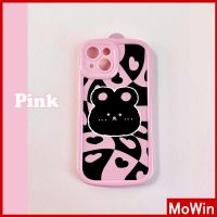 Mowin - เข้ากันได้สำหรับ เคสไอโฟน เคสไอโฟน11 เคส iphone 11 สำหรับ iPhone 14 Pro Max เคสไอโฟนครีมสีชมพูเคส TPU อ่อนฝาครอบกล้องถุงลมนิรภัยกันกระแทกการ์ตูนน่ารักกระต่ายเข้ากันได้สำหรับ iPhone 13 Pro max 12 Pro Max 11 Pro Max xr xs max 7Plus