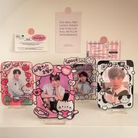 hot！【DT】♟  Kawaii Photocard Holder Cartoon Display Standing Idol Kpop Friend Photo Student Supplies