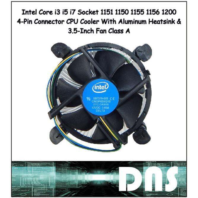 Intel Heat Sink Fan LGA 1151 1150 1155 1156 1200 Pin Connector CPU