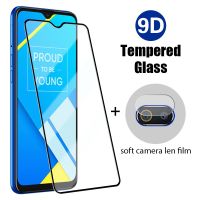 2IN1 9H Screen Protector Lens Film For Realme X50M 5G X7 X3 X2 Q2i Pro XT Lite Tempered Glass On Realme C17 C15 C12 C11 C3 C2 C1