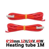 1pc Heating Tube 3D Printer Parts Heating Pipe 12V/24V 40W Cartridge Heater 6x20mm For MK8 E3D V6 Extruder Hotend Heat 1M ELEGANT