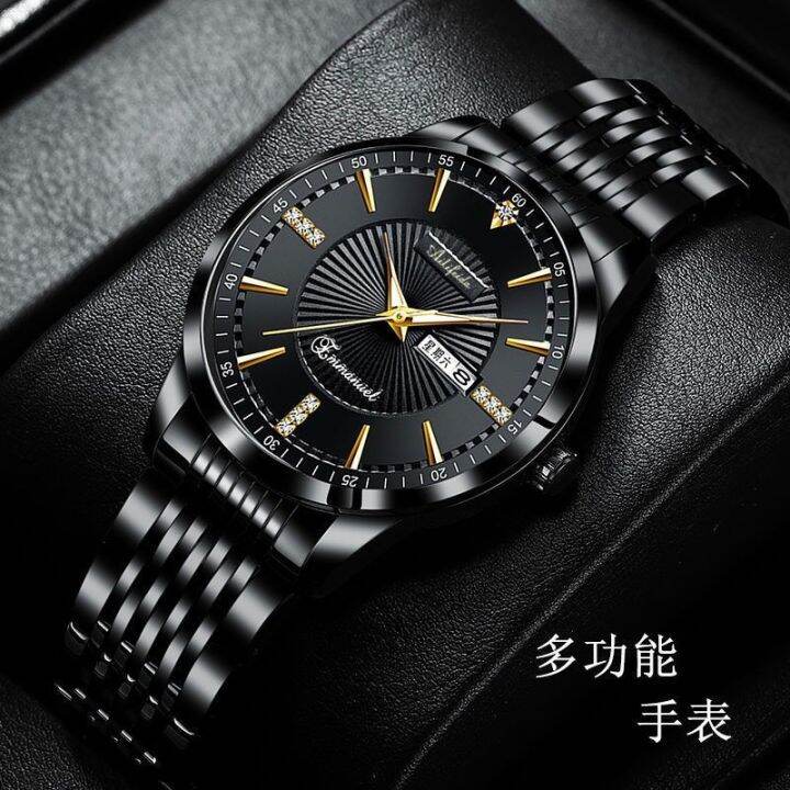 january-the-new-2021-mechanical-automatic-watch-men-business-double-hook-waterproof-luminous-calendar