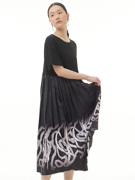 xitao-dress-goddess-fan-casual-loose-casual-print-dress