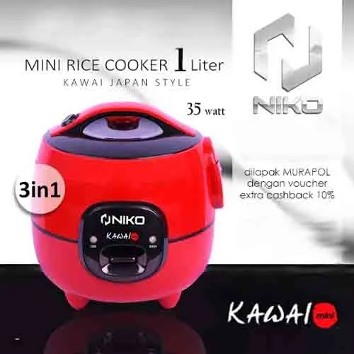 Niko Magic Com Mini 1 Liter 3in1 / Rice Cooker Mini KAWAI Lazada Indonesia