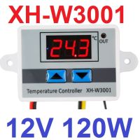 เครื่องควบคุมอุณหภูมิ 12V 10A 120W XH-W3001 Digital Thermostat Temperature Control Switch Temperature Controller Digital Display Mini Thermostat Switch with Water-resistant Sensor Probe