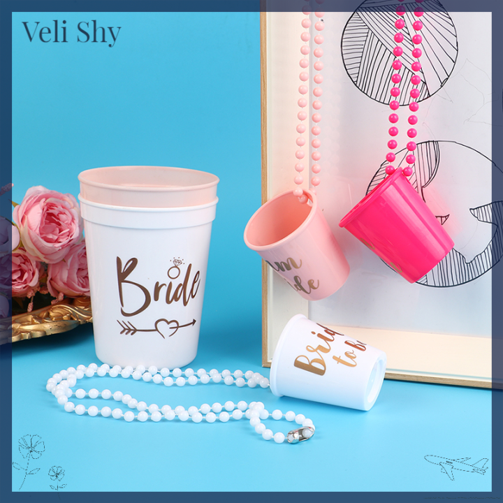 veli-shy-2ชิ้นทีมผู้ที่จะเป็นเจ้าสาวถ้วยอุปกรณ์ปาร์ตี้สาวโสดสร้อยคอแก้วช็อต