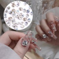 【CW】 5MM 50PCS Parts Luxury Glitter Decoration Top Rhinestones Glass Stones 3d Charms Crystals Suplies 32 Cutting